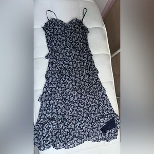 MICHAEL Michael Kors Navy and White Floral Dress